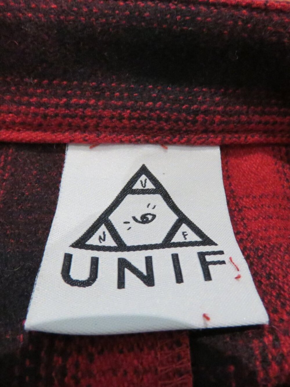UNIF Brixton Red Plaid Wool Blend Jumper Pinafore Dress XS Punk Alt Grunge Mod - Picture 13 of 14